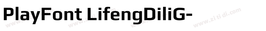 PlayFont LifengDiliG字体转换